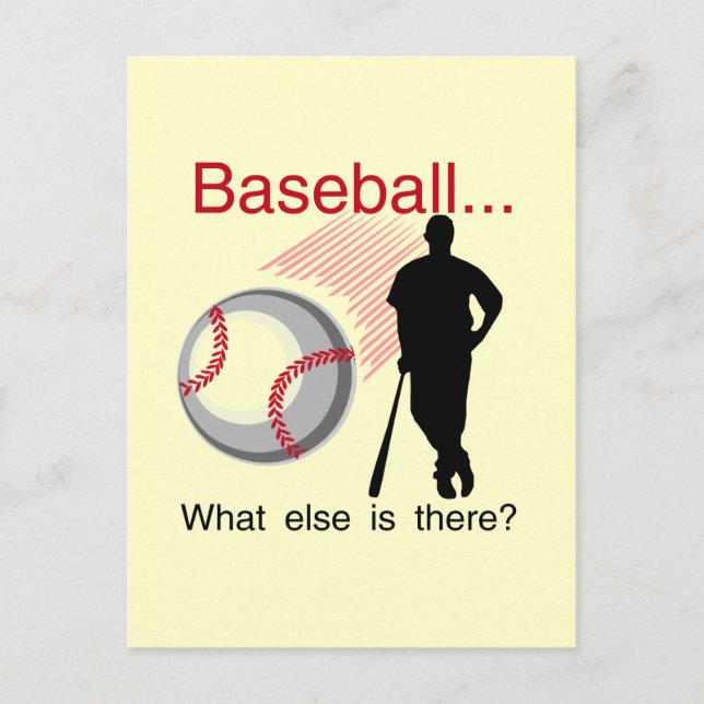 Postal Béisbol: Camisetas y regalos (Anverso)