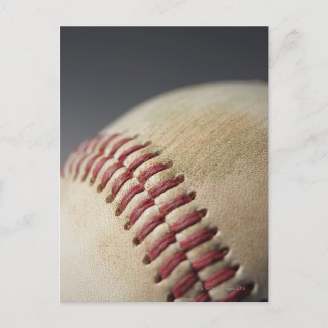 Postal Béisbol con marca de impacto. (Anverso)