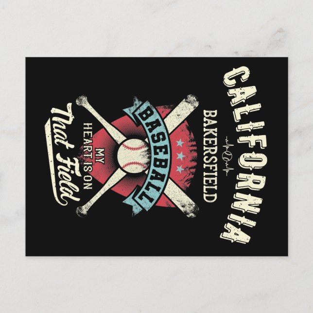 Postal Béisbol de Bakersfield (Anverso)