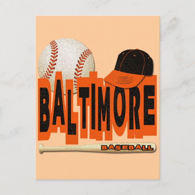 POSTAL BÉISBOL DE BALTIMORE (Anverso)