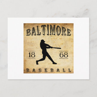 Postal Béisbol de Baltimore Maryland 1868