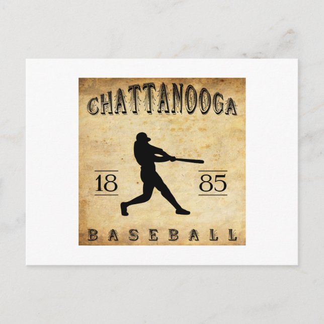 Postal Béisbol de Chattanooga Tennessee 1885 (Anverso)