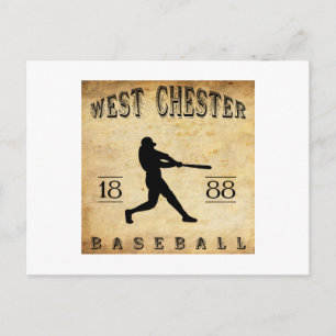 Postal Béisbol de Chester Occidental Pennsylvania 1888