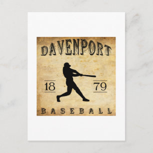 Postal Béisbol de Davenport Iowa 1879