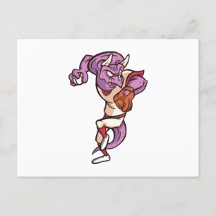 Postal Béisbol de dinosaurios