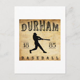 Postal Béisbol de Durham Carolina del Norte 1885