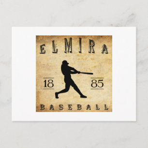 Postal Béisbol de Elmira Nueva York 1885
