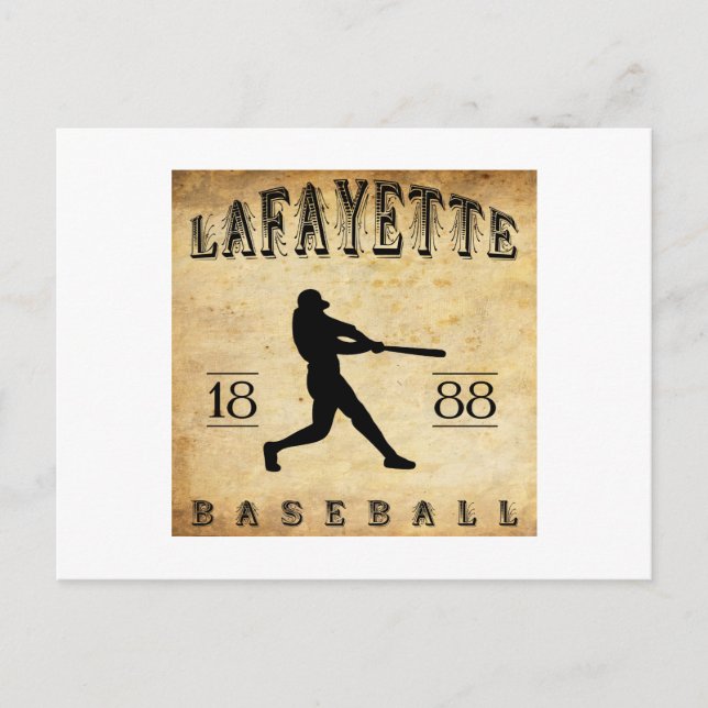 Postal Béisbol de Indiana 1888 (Anverso)