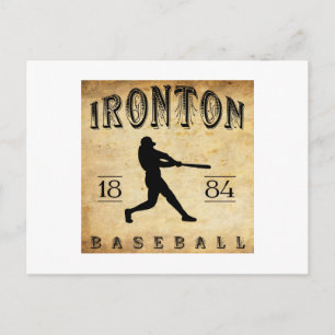 Postal Béisbol de Ironton Ohio 1884