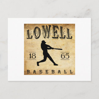 Postal Béisbol de Lowell Massachusetts 1865