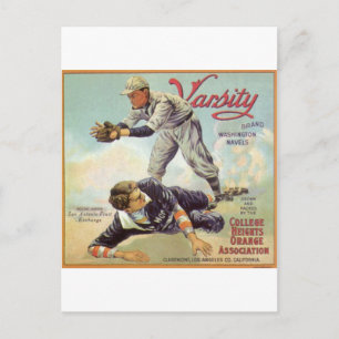 Postal béisbol de varianza