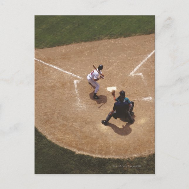 Postal Béisbol en el hogar (Anverso)