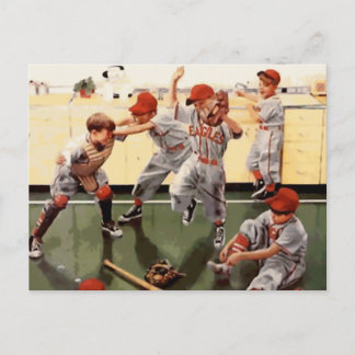 Postal Béisbol infantil vintage