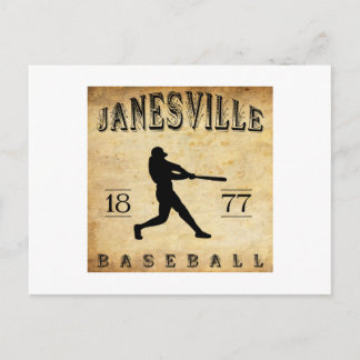 Postal Béisbol Janesville Wisconsin 1877