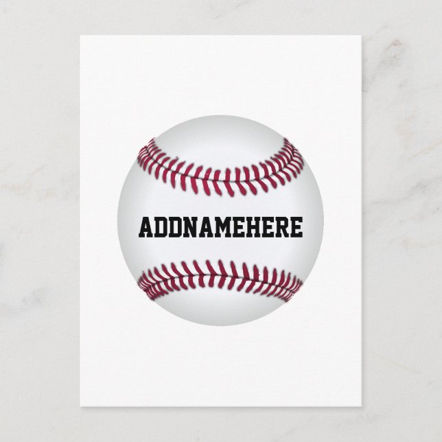 Postal Béisbol Personalizado (Anverso)