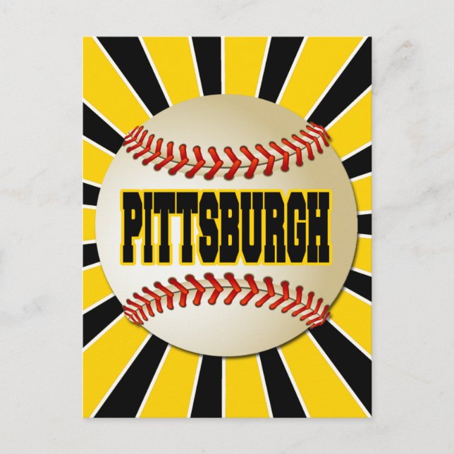 POSTAL BÉISBOL RETRO PITTSBURGH (Anverso)