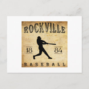 Postal Béisbol Rockville Connecticut 1884