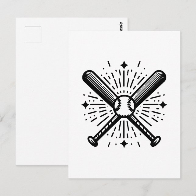 Postal béisbol vintage (Anverso / Reverso)
