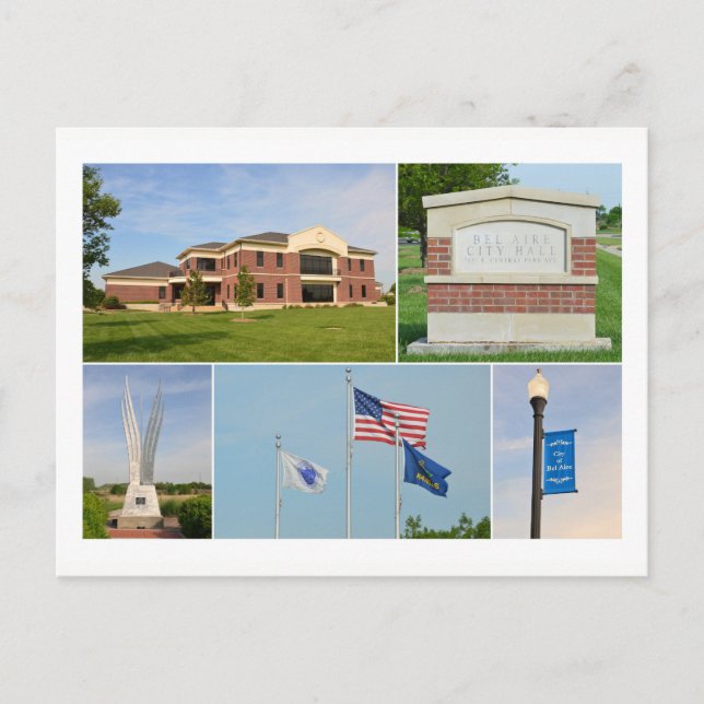 Postal Bel Aire, Kansas, Ayuntamiento (Anverso)