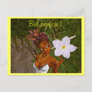 Postal ¡Bel bonjou!