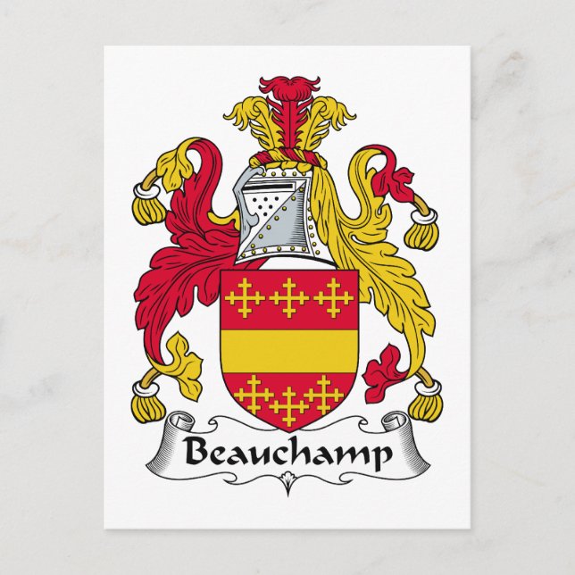 Postal Belchamp Family Crest (Anverso)