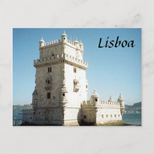 Postal belem tower lisbon