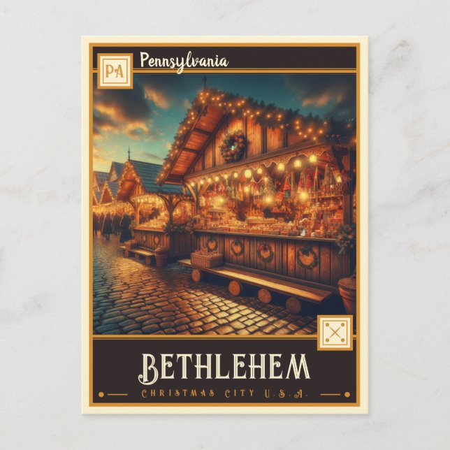Postal Belén, Pennsylvania | Vintage (Anverso)