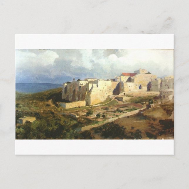 Postal Belén por Vasily Polenov (Anverso)