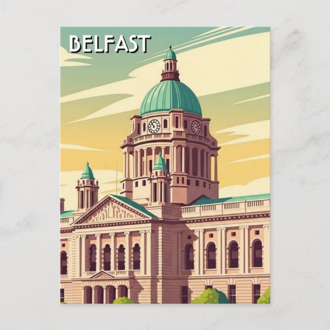 Postal Belfast City Hall Northern Ireland Travel (Anverso)