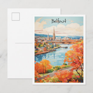 Postal Belfast Irlanda del Norte Viajes Ciudad Estética