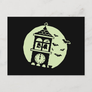 Postal Belfry Bats Moon