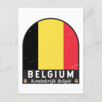 Belga Bandera Emblem Molestias Vintage