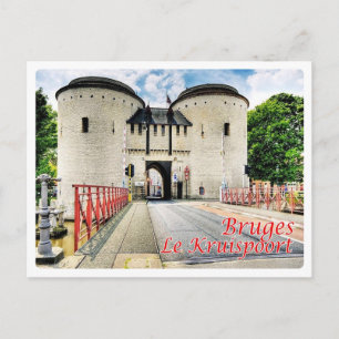 Postal Bélgica - Brujas - Le Kruispoort -