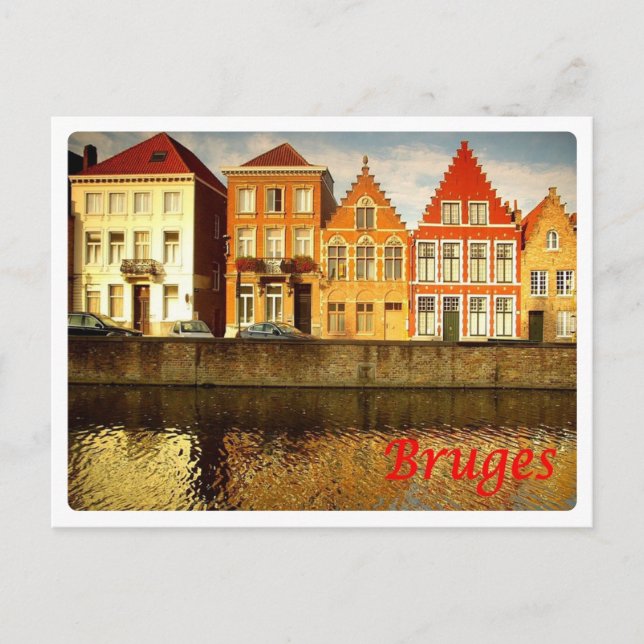 Postal Bélgica - Brujas - Le Maisons - (Anverso)