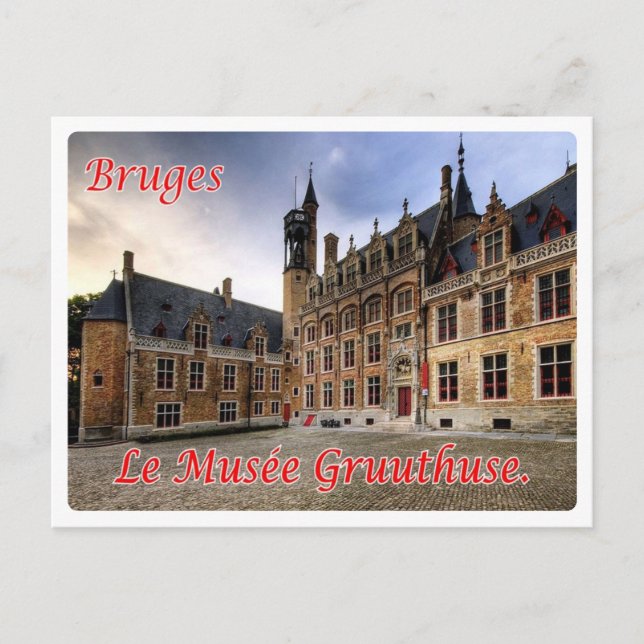 Postal Bélgica - Brujas - Le musée Gruuthuse - (Anverso)
