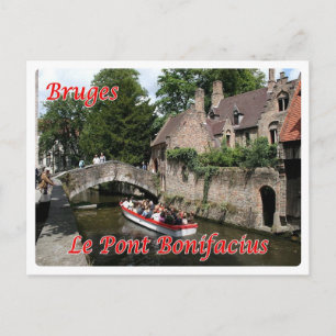 Postal Bélgica - Brujas - Le Pont Bonifacius -