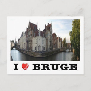 Postal Bélgica - Brujas - Le Spiegelrei et le Langerei -