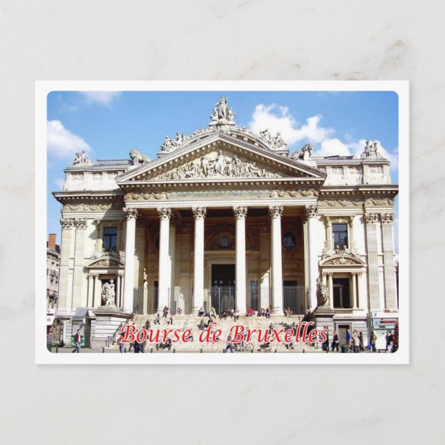 Postal Bélgica - Bruselas - Bolsa (Anverso)
