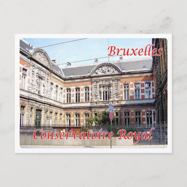 Postal Bélgica - Bruselas - Conservatoire Royal - (Anverso)