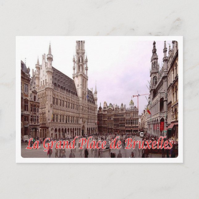Postal Bélgica - Bruselas - La Grand-Place de Bruxelles - (Anverso)