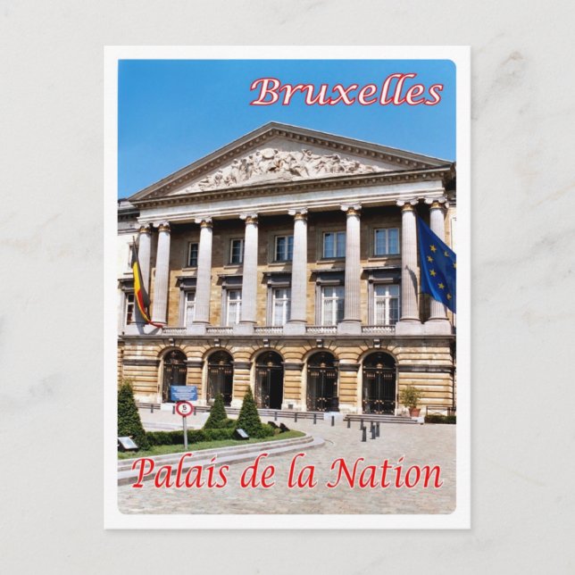 Postal Bélgica - Bruselas - Palacio de la Nación - (Anverso)