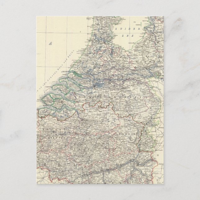 Postal Bélgica, Países Bajos (Anverso)