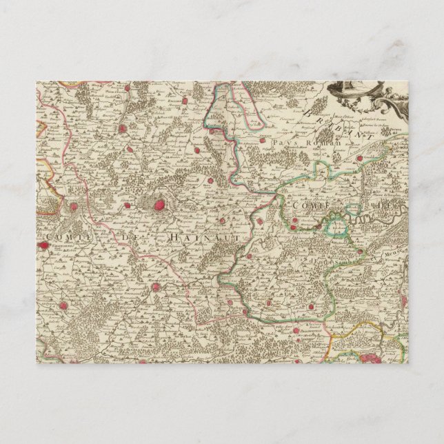 Postal Bélgica y Europa (Anverso)