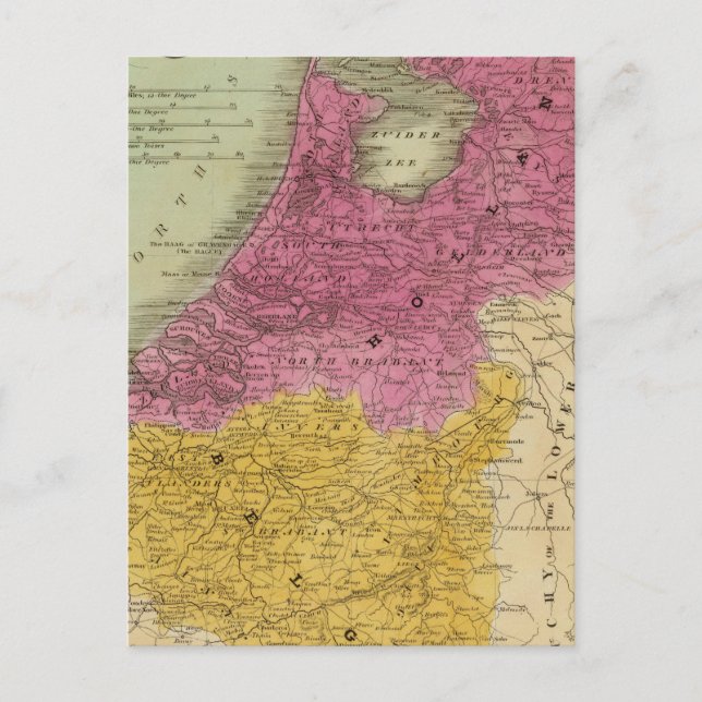 Postal Bélgica Y Holanda (Anverso)