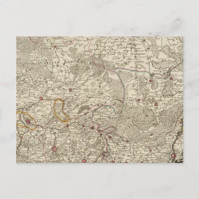 Postal Bélgica y Países Bajos (Anverso)