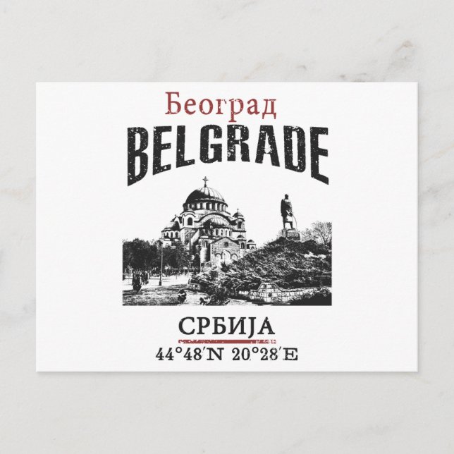 Postal Belgrado (Anverso)