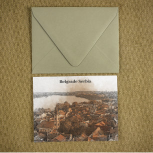 Postal Belgrado Serbia Skyline Panorama Vista