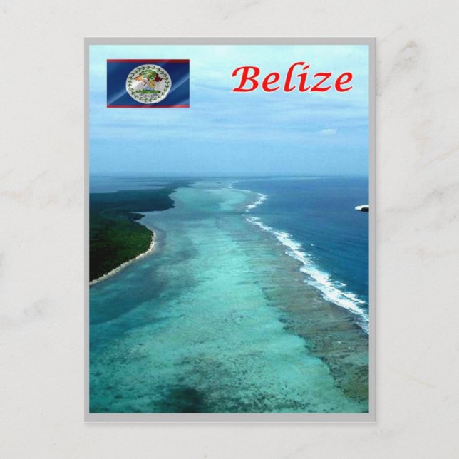 Postal Belice - Barrera de arrecifes - (Anverso)