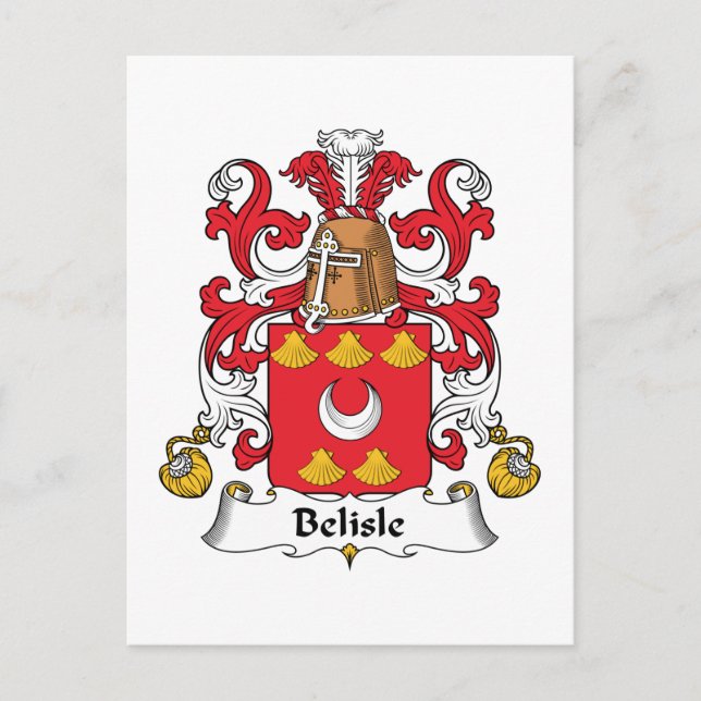 Postal Belice Family Crest (Anverso)