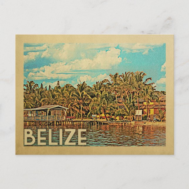 Postal Belice Vintage Travel (Anverso)